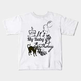 It's My Baby's Birthday Kids T-Shirt